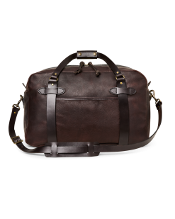 Heritage Leather Medium Duffle Bag - Ballard Brown