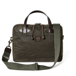 Tin Cloth Compact Briefcase - Otter Green